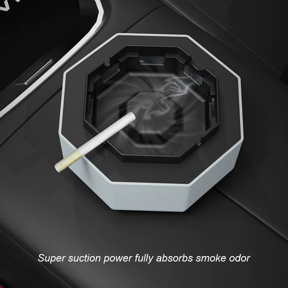 Ashtray Air Purifier Rechargeable Smart Negative Purification Ashtray Multipurpose Removable Gifts for Dad Boyfriends Relatives