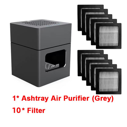 AP078 Ashtray Air Purifier Rechargeable anti Second-Hand Smoke Desktop Ashtray Remove Odor Home Air Purifiers