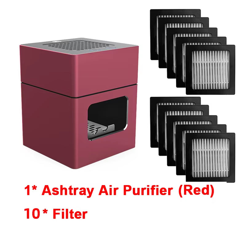 AP078 Ashtray Air Purifier Rechargeable anti Second-Hand Smoke Desktop Ashtray Remove Odor Home Air Purifiers
