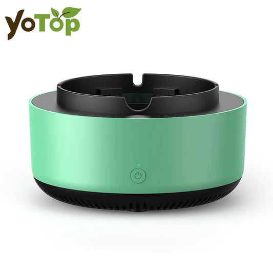 Electronic Smokeless Ashtray Air Purification Anion 360 Degree Surroundautomatic Smoke Removal Smokeless Aromathera Desk Ornamen