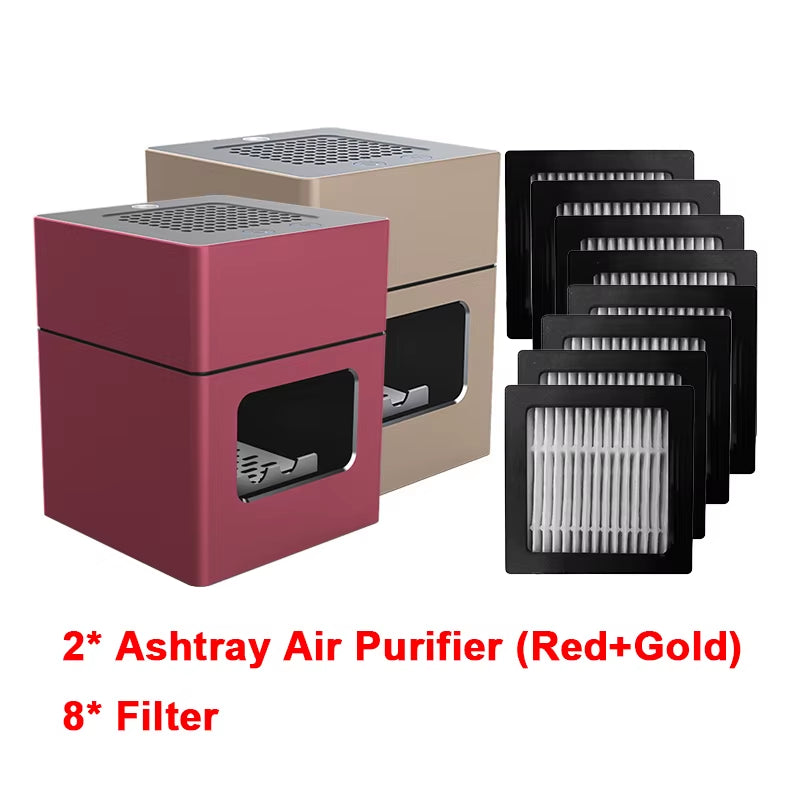 AP078 Ashtray Air Purifier Rechargeable anti Second-Hand Smoke Desktop Ashtray Remove Odor Home Air Purifiers