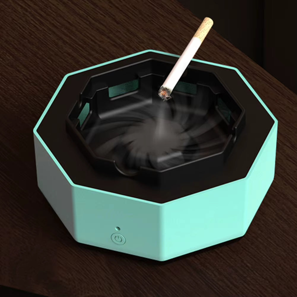 Ashtray Air Purifier Rechargeable Smart Negative Purification Ashtray Multipurpose Removable Gifts for Dad Boyfriends Relatives